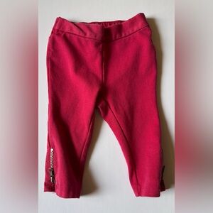 Baby Gap Red Bottoms with Zipper Leg Details 12-18M VGUC